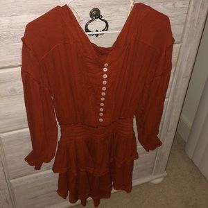 Free People rust color dress